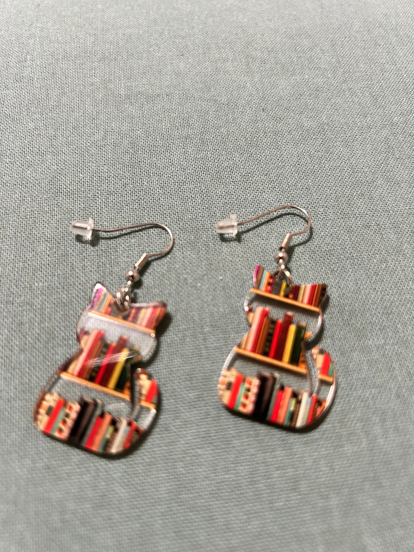 Cat Bookish earrings