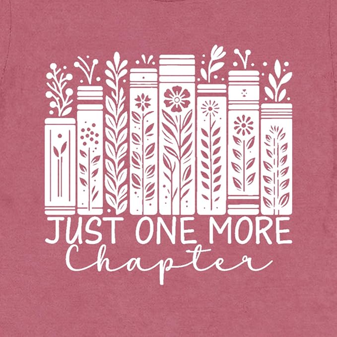 Just One More Chapter T-Shirt (pink)