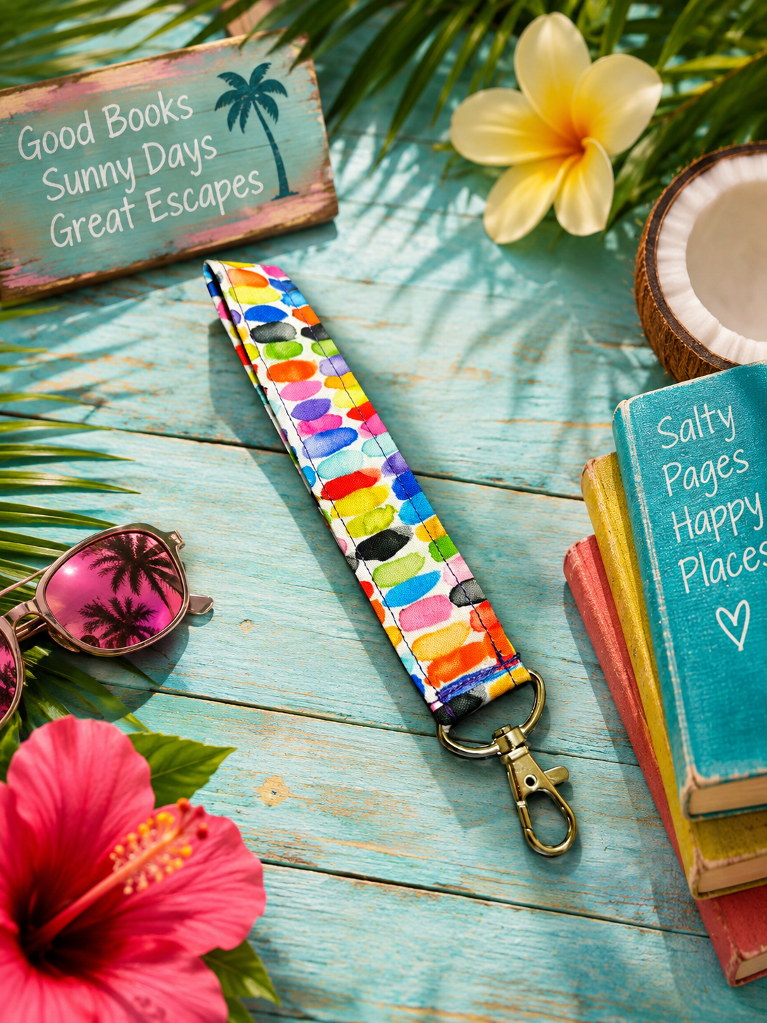 Multicolor Wristlet