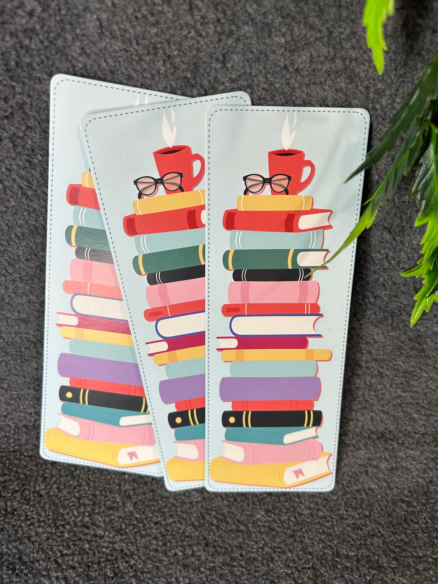 Coffee Bookstack Bookmark