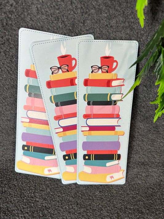 Coffee Bookstack Bookmark