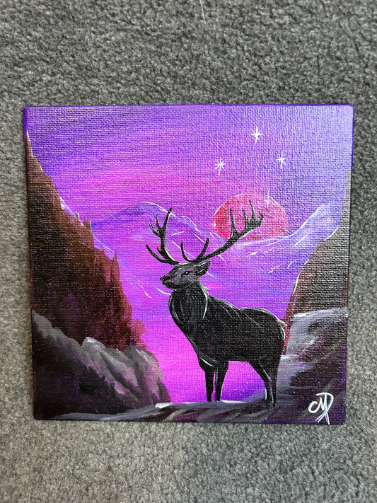 Crescent Moon Stag